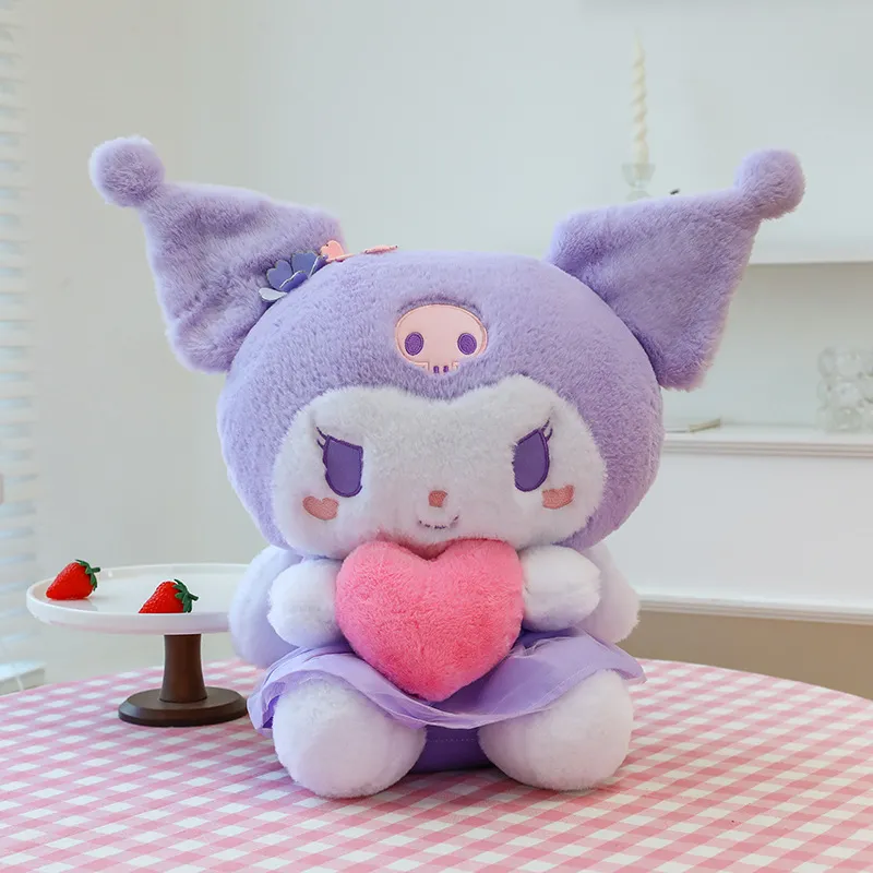 Wholesale can Cupid kuromi plush toys children's game Playmate sofa throw pillow doll machine prizes