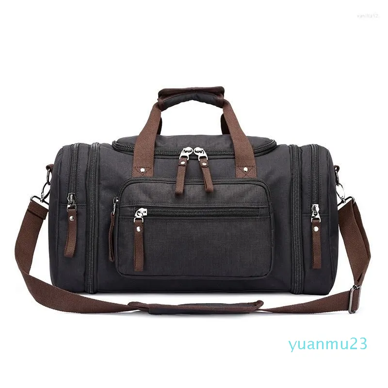 Outdoor Bags Men's High Quality Canvas Travel Move Large Capacity Thickened Durable Strong Single Shoulder Messenger Handbag