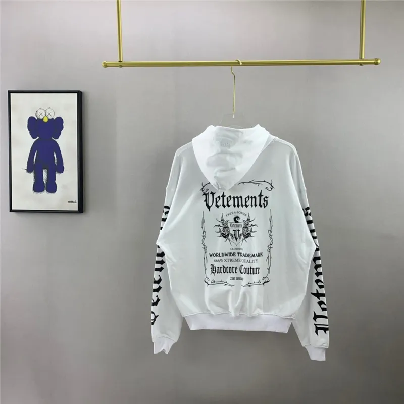パーカー・フーディ VETEMENTS Men Hoodies UE54HD100W WHITE JustSweatshirts-100-cotton-