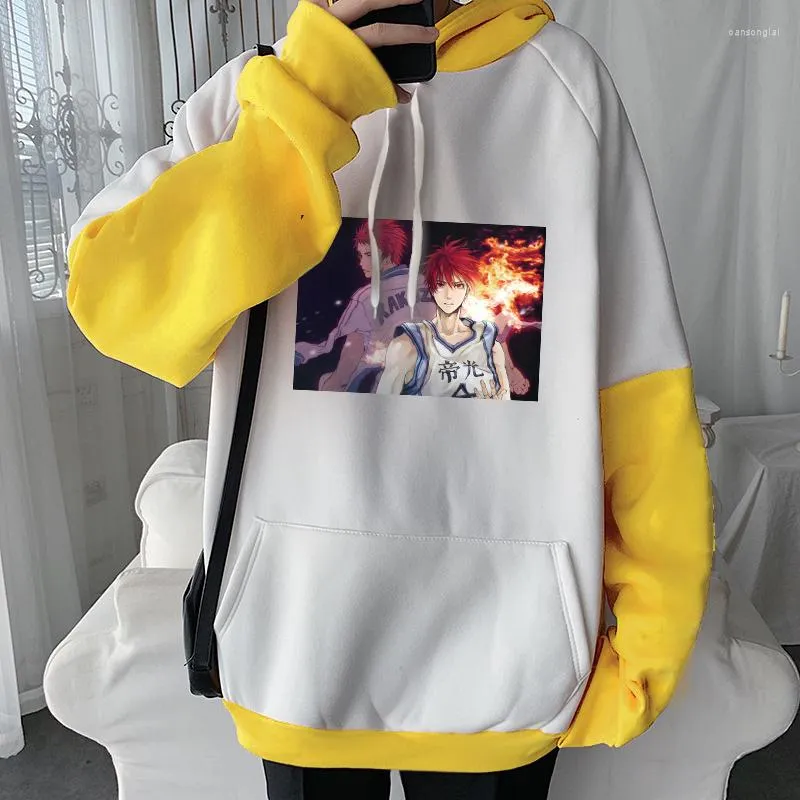 Mannen Hoodies Anime Kuroko Geen Mand Harajuku Hoody Sweatshirts Vrouwen Lange Mouw Manga Cartoon Akashi Seijuro Cool Gedrukt Winter