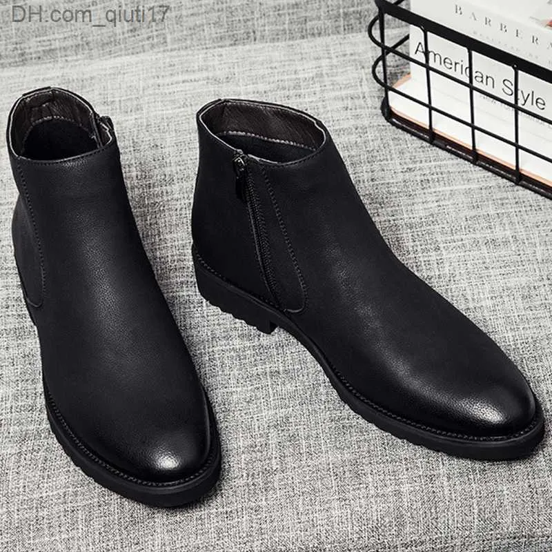 Mens soft leather ankle boots cheap