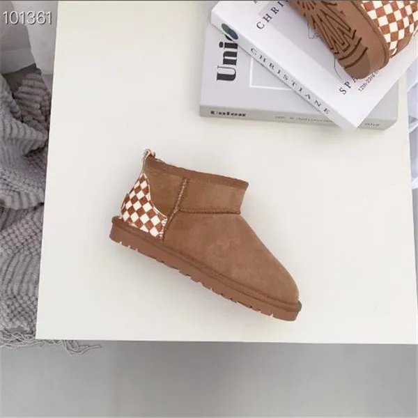 U GG Hot Women Ultra Mini Schnee Weiche bequeme Schaffell warm halten Stiefel mit Kartenstaubbeutel Schöne Geschenke_voghion.com