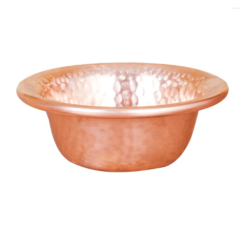 Bowls Holy Water Cup Smooth Copper Worship Temple God Sacrificial Furnishing Articles