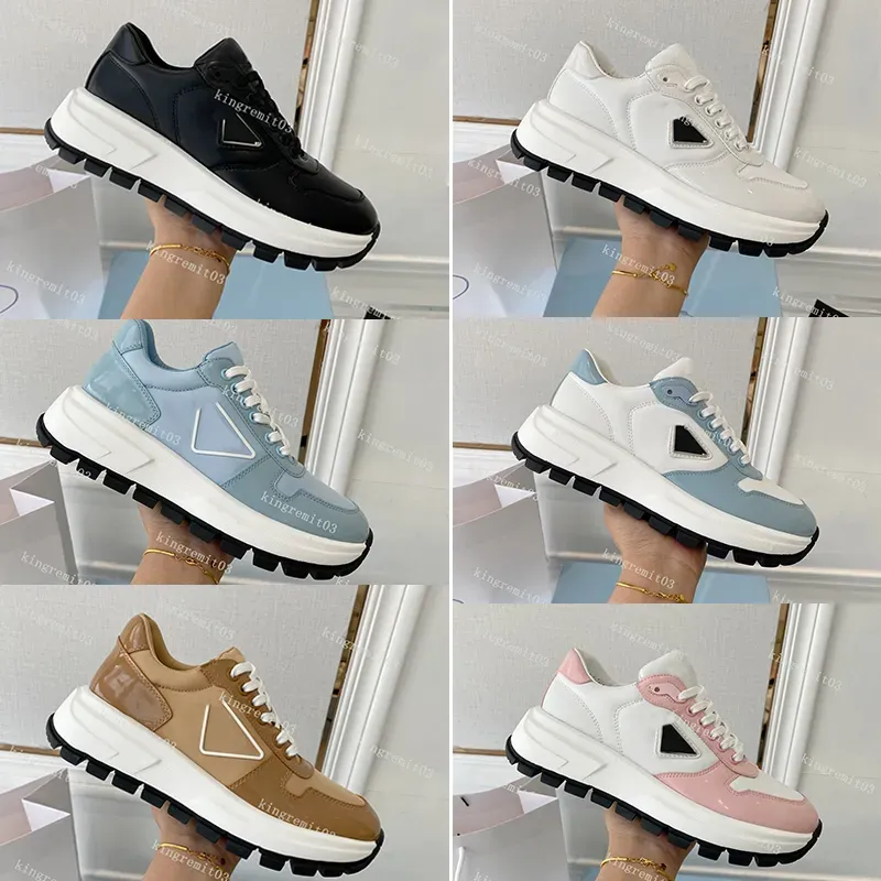 Designer Casual Shoes Renylon Canvas Shoes Women Wheel Cassetta Trainers Flat Sneaker Monolith Low Top Sneakers Non-Slip Rubber Running Shoe