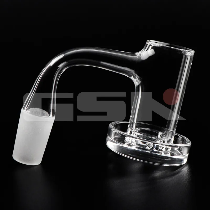 Accessori fumatori con bordo smussato a saldatura completa Set di banger spinner al quarzo con 1 perle di rubino Terp pipe dab rig Bong Narghilè