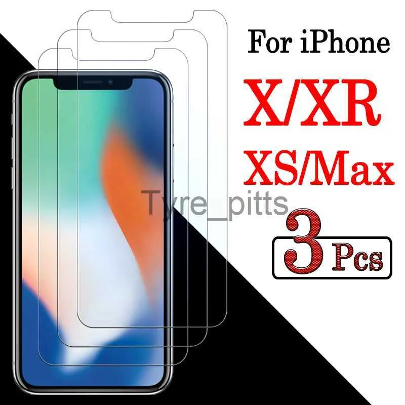 Protecteurs d'écran de téléphone portable iPhonexr Verre trempé sur pour Apple iPhone x Xs Protecteur d'écran Max Xr iP 10r Verre de protection i Phone 10 s iPh Xmas iPx iPhxs x0803