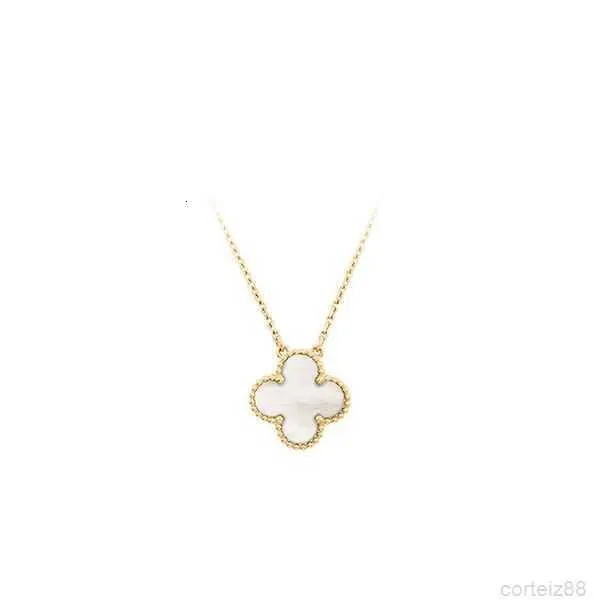 18k Gold Plated Necklaces Luxury Designer Necklace Clover Cleef Fashion Pendant Wedding Party Jewelry High Quality 40cm+5cmWID9