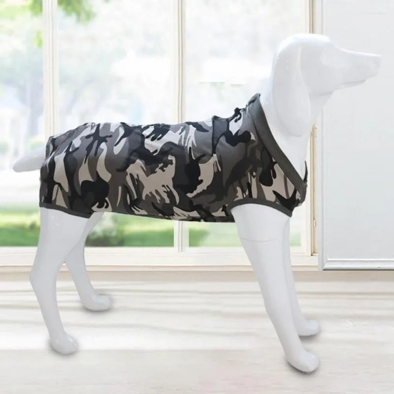 Hond Kleding Huisdier Herstel Pak Hoge Elastische Camouflage Print Jumpsuit Pyjama Jurk Vest Wrap Voor Kleine Middelgrote Grote Honden katten