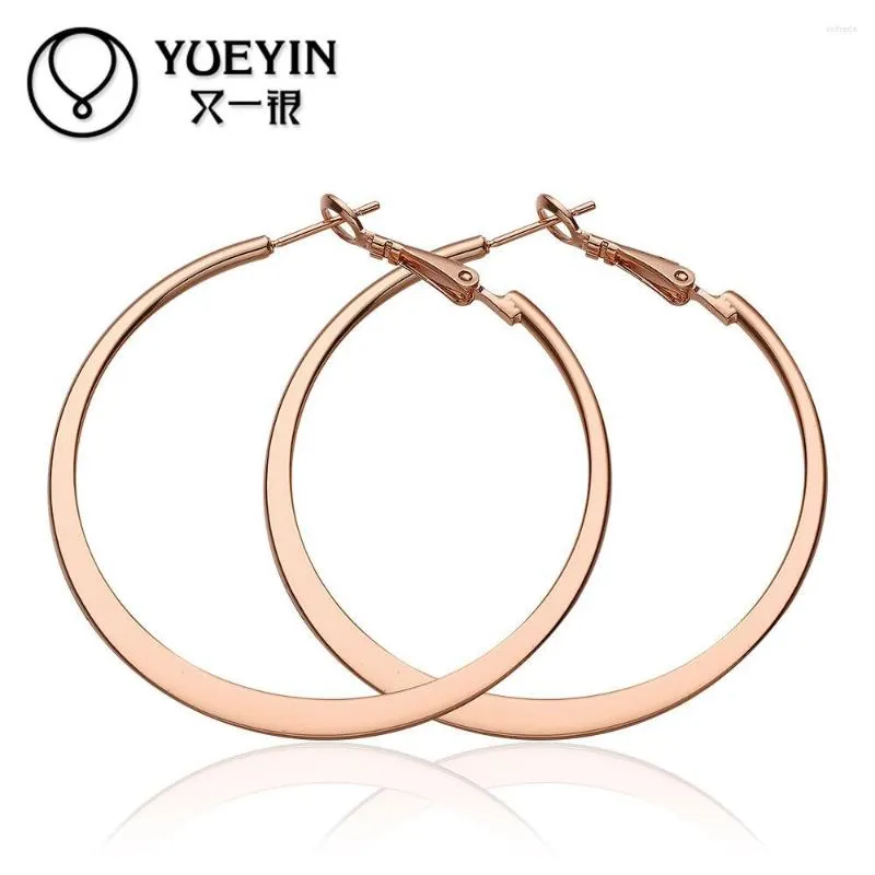 Hoop Earrings Wholesale Gold Color For Women Engagement Wedding Party Bridal Jewelry Girlfriend Factory Price Auskarai