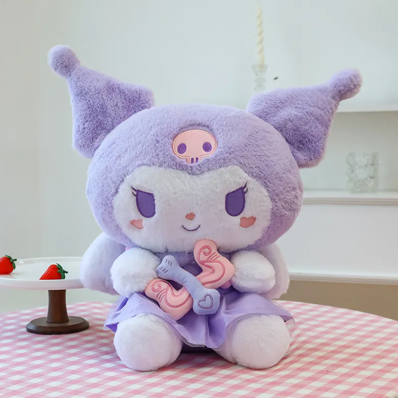 Wholesale can Cupid kuromi plush toys children's game Playmate sofa throw pillow doll machine prizes