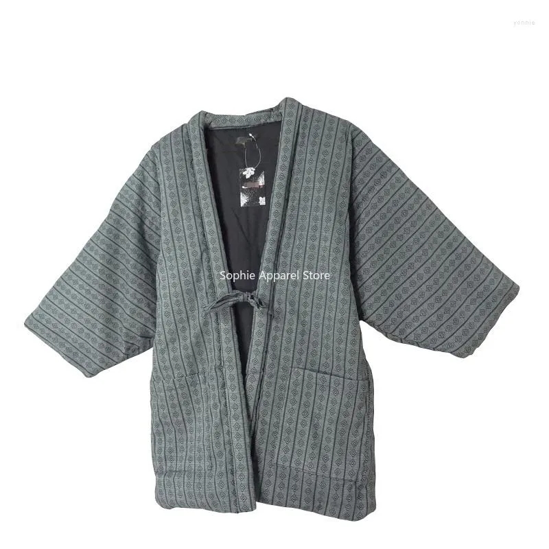 Ethnische Kleidung Kimono Winter Strickjacke Haori Frauen Warm verdicken Yukata Männer japanische Vintage Kleidung Hanten Jacken Mäntel