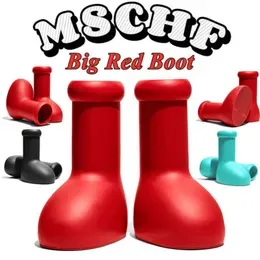 Mschf big red boots designer Australia Australian Men Women Thick Bottom Non-Slip Rain Booties Rubber Platform Bootie Fashion astro boy size 35-47 gw4