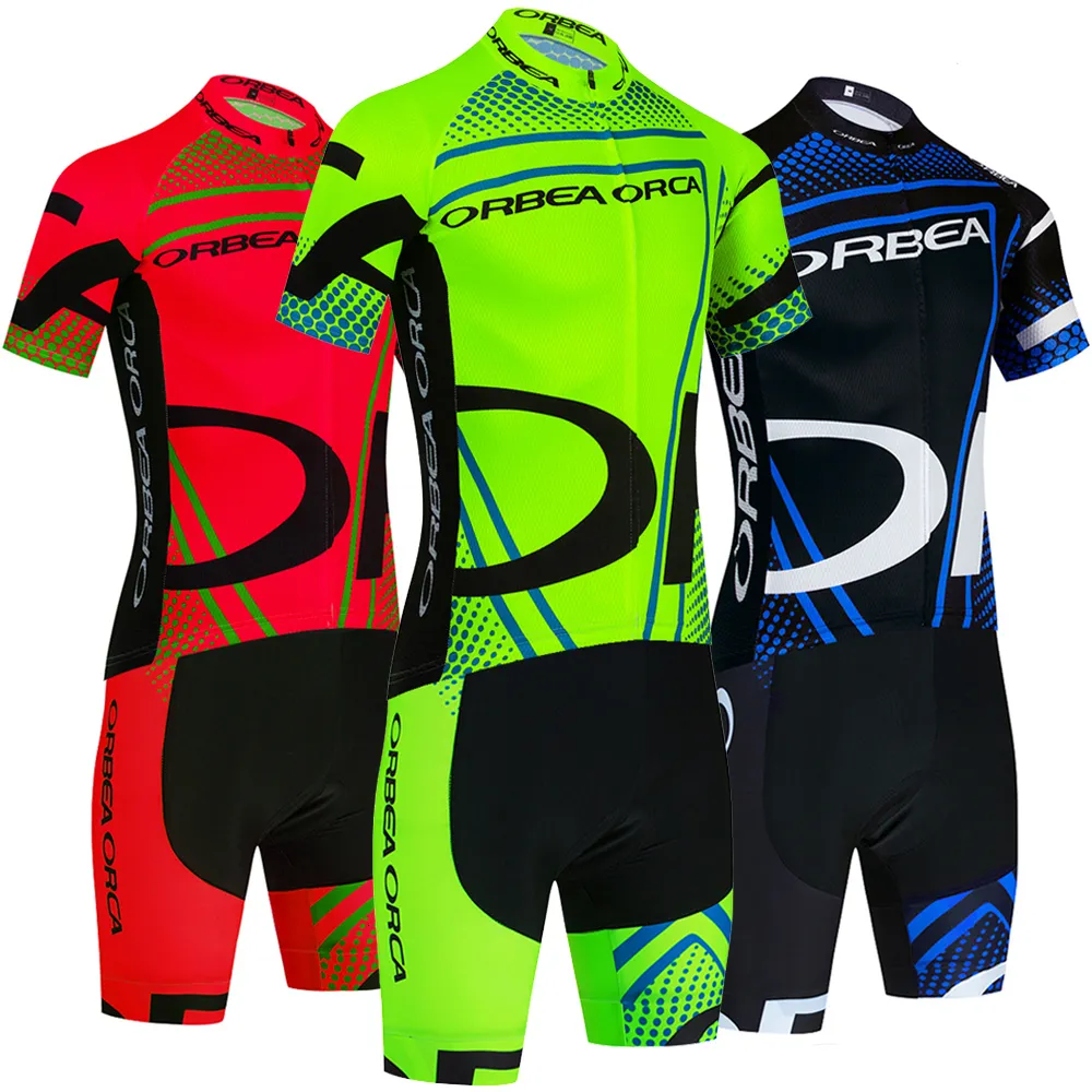 Maillot de cyclisme ensembles été ORBEA ORCA ensemble hommes vélo Maillot Shorts séchage rapide vtt 20D Ropa Ciclismo vêtements de vélo 230802