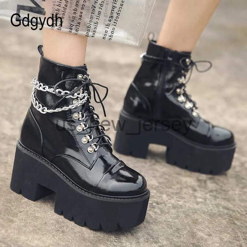 Gothic black platform boots online