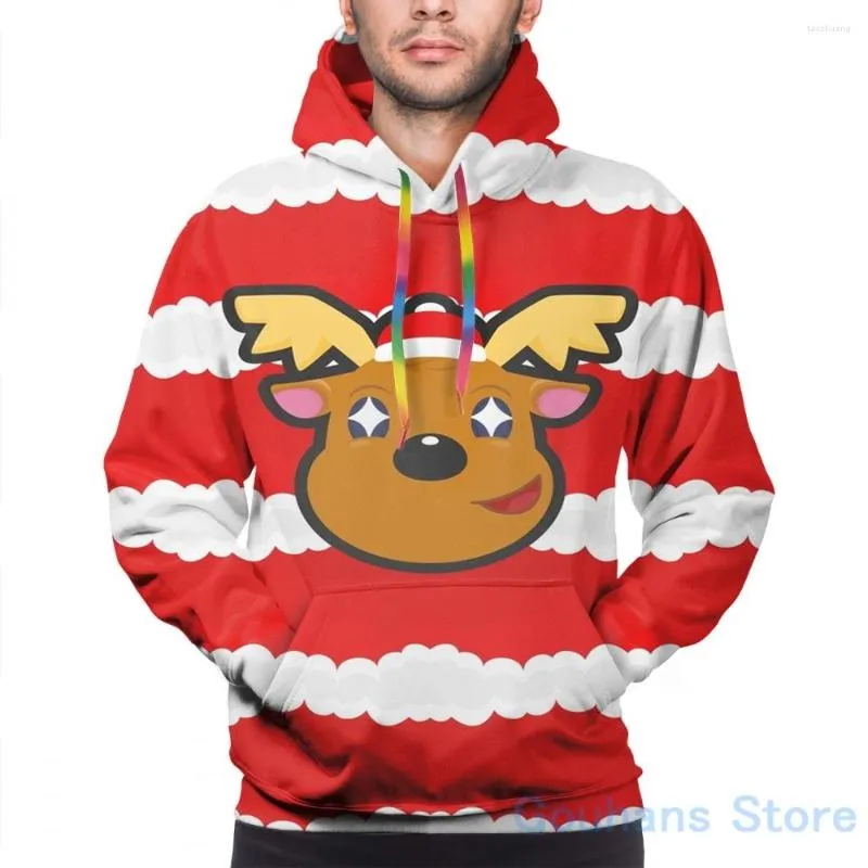 Felpe con cappuccio da uomo Felpa da uomo per donna Divertente JINGLE ANIMAL CROSSING Stampa Felpa con cappuccio casual Streatwear