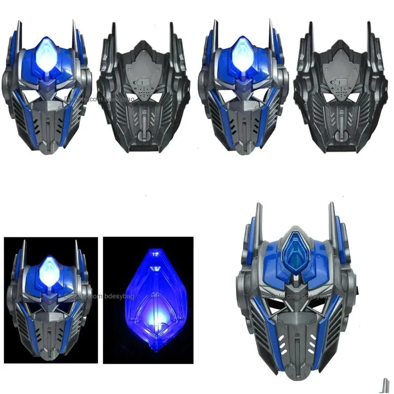 Máscaras de festa Adt Crianças Favorita Iluminação Led Máscara Cosplay Traje Huang Feng Masquerade Alta Qualidade 230302 Drop Delivery Home Garden Dhxcx