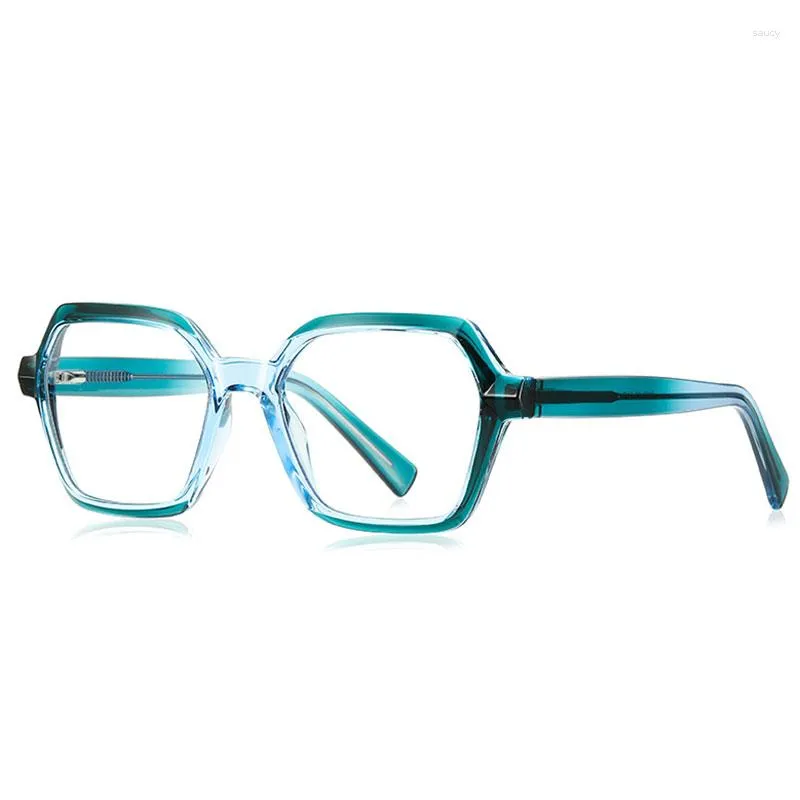 Lunettes de soleil TR90 Anti lumière bleue bloquant les femmes lunettes carrées Protection contre les radiations lunettes femme Transparent lunettes de mode