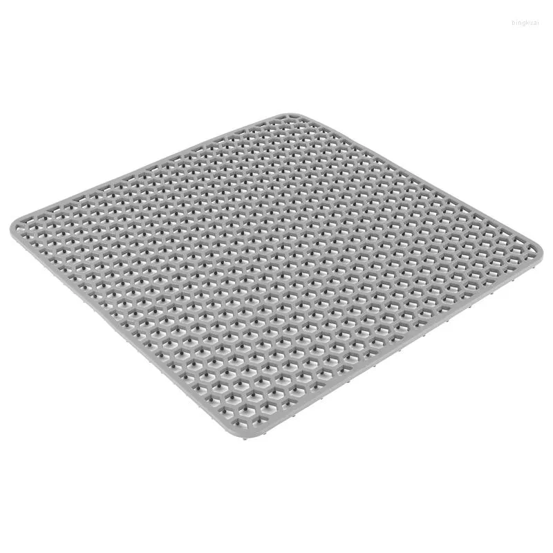 Table Mats Silicone Évier Protecteur Dish Drying Mat Counter Pour Ustensiles De Cuisine Et Vaisselle