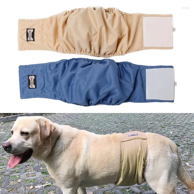 Abbigliamento per cani Pannolino maschile a prova di perdite Biancheria intima altamente assorbente riutilizzabile Pet Belly Wrap Band Pantaloni fisiologici traspiranti per incontinenza