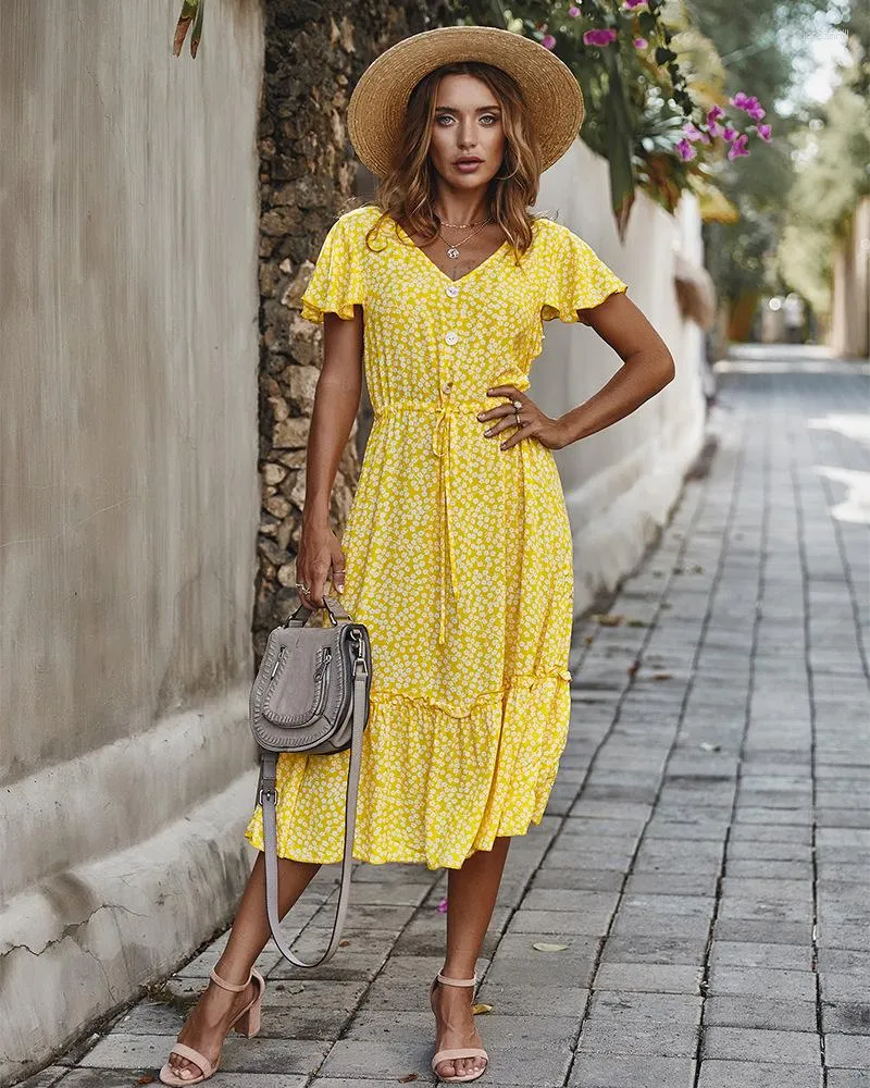 Summer Casual Casual Boho Midi Dress Summer Boho Midi Dress