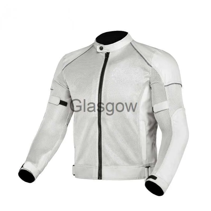 Motorcycle Apparel Summer New Motorcycle Jacket Men Moto Protective Gear Motocross Enduro Racing Breathable Oxford Jacket Motorbike Clothing x0803