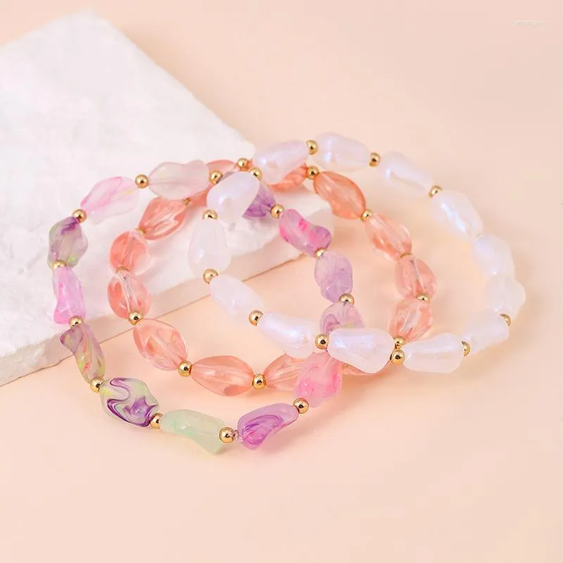 Strand Advanced Light Luxury Bracelets simples et colorés pour femme Acrylique mignon et doux. Différents styles de peuvent être personnalisés