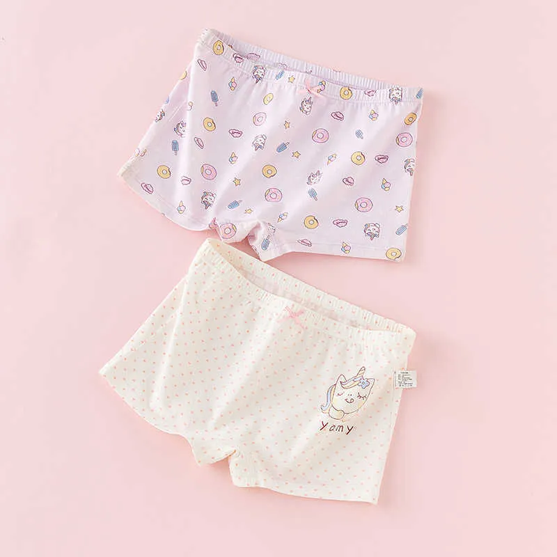 Cute Cartoon Printed Cotton Princess Panties For Girls, Ages 2 14, Teenager And Student Underwear, Boxer Style, X0802 From Lianwu08, $6.95
