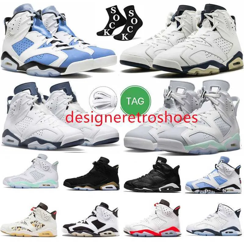 2024 Jumpman 6 6S Men Basketball Shoes Mint Foam Silver UNC Red Oreo Midnight Navy Black Cat Electric Green Mountain Forest Infrared White Red Oreo Hombre Sneakers