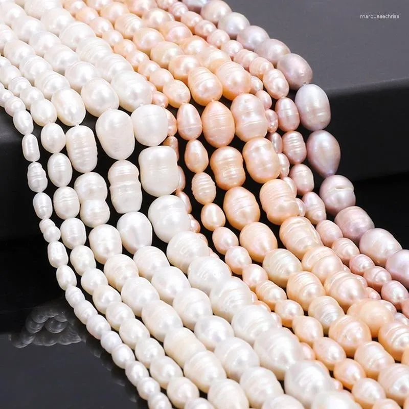 10pcs Freshwater Pearl Beads White Rice Shape, DIY Jewelry Making  Supplies, Loose Spacer Beads for Bracelets Necklaces, Wholesale