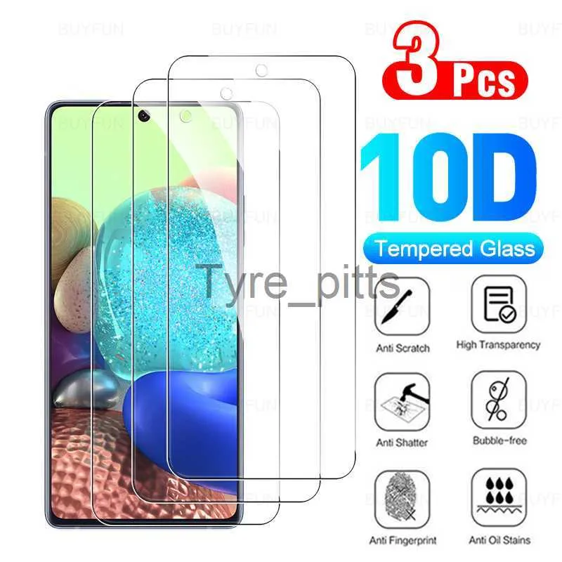 Proteggi schermo per cellulare per Samsung Galaxy A71 5G 3 pezzi Pellicola protettiva per schermo frontale HD Per samung samsun a71 a 71 4g 5g vetro temperato resistente ai graffi x0803