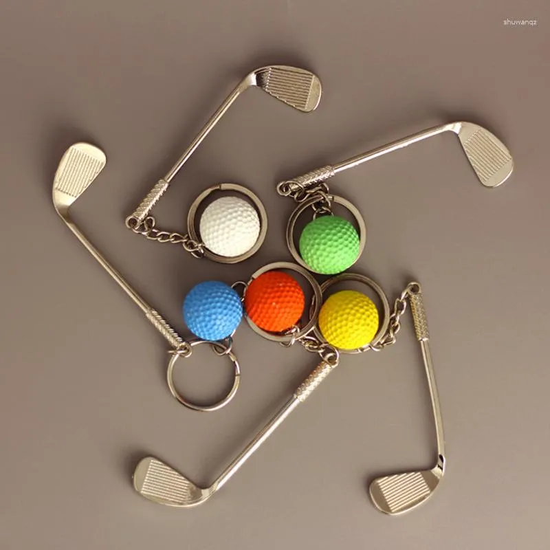 Porte-clés 2023 gros créatif sport souvenirs Golf porte-clés Simulation Club alliage pendentif porte-clés accessoires cadeau