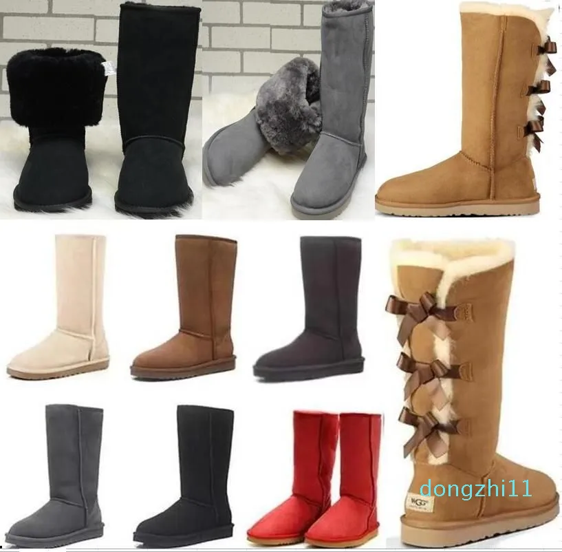 Горячий новый классический дизайн U WGG AUS Women's Snow Boots Высокая и короткая теплый багажник US3-12