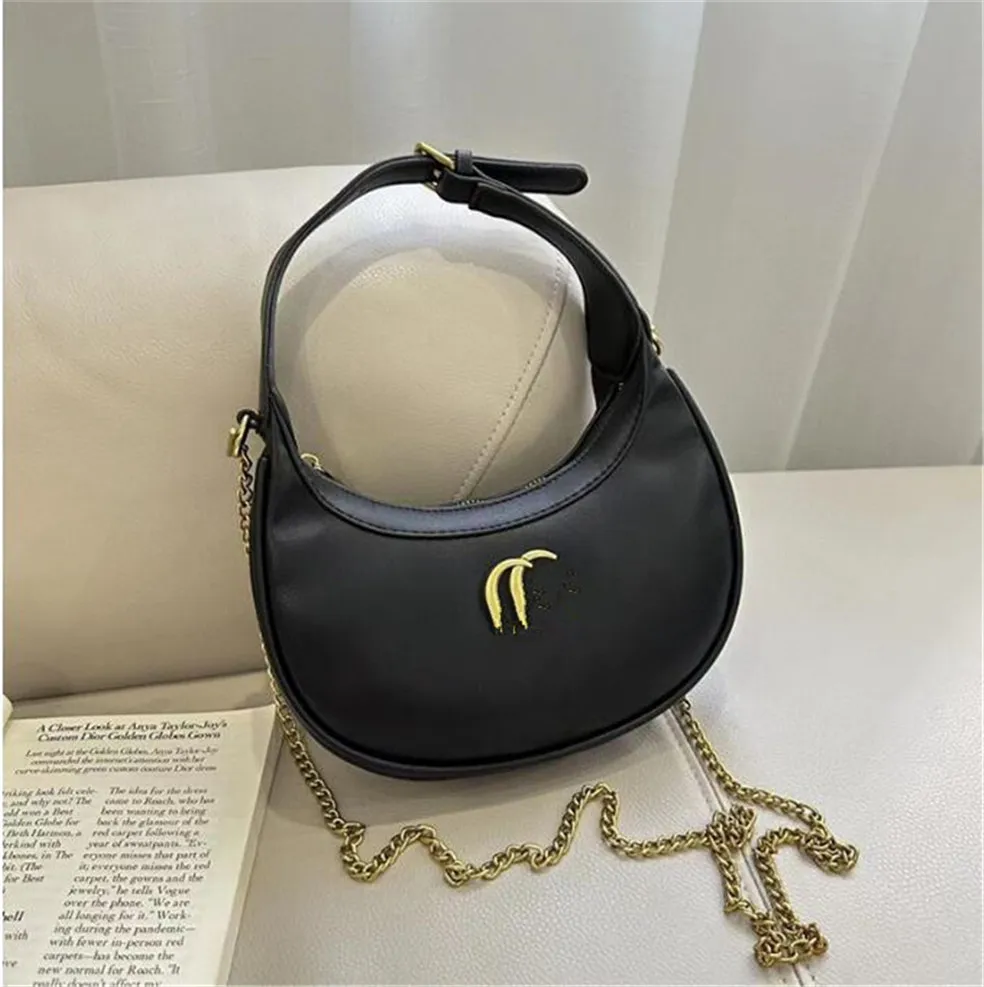 A1 Mode Umhängetaschen Kette Aphrodite Hobo Umhängetasche Frauen Halbmond Halbmond Handtaschen Geldbörse echtes Leder Mode Buchstaben Reißverschluss Mehrere Farben