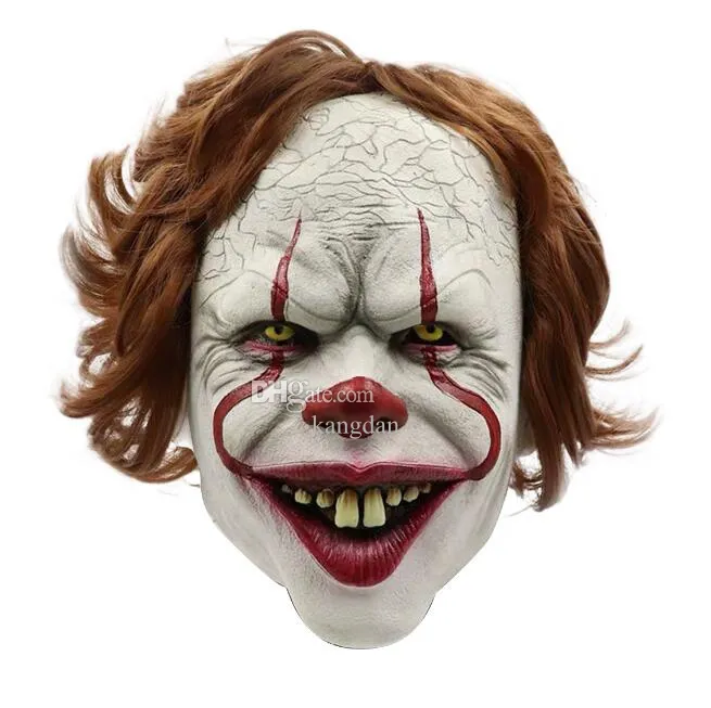 Stephen King's It Mask Pennywise Horror Clown Joker Mask Party Clown Mask Halloween Cosplay Kostuum verschrikkelijk masker Props