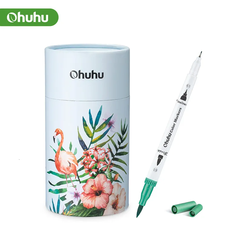 Ohuhu Glitter Markers Pen: 12 Glitter Colors Metallic Shimmer Marker Fine Tip Water-based Ink For Kids Adults DIY Crafts Greeting Birthday Cards