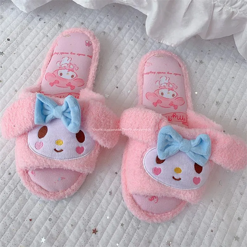 Buy WANHONGYUE Anime Slipper Soft Plush House Slippers Women Men Winter  Anti-slip Indoor Slip on Shoes, One Piece, 12-14 Women/9.5-12 Men at  Amazon.in