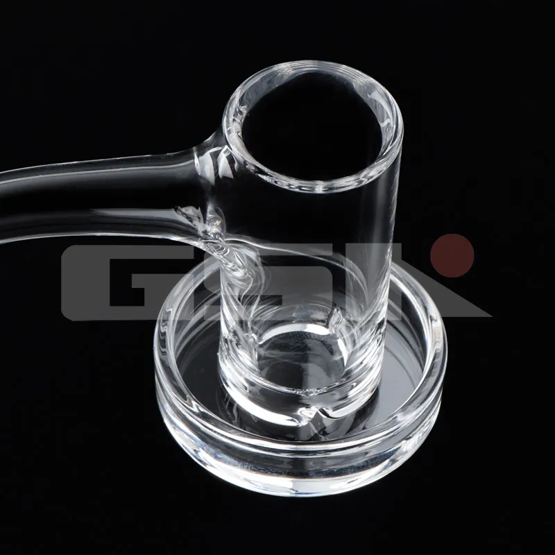 Accessori fumatori con bordo smussato a saldatura completa Set di banger spinner al quarzo con 1 perle di rubino Terp pipe dab rig Bong Narghilè