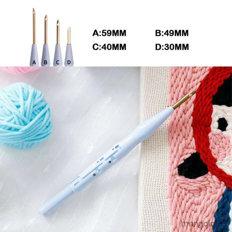 Produits de style chinois broderie poinçon aiguille couture outil broderie aiguille stylo tissage outil tricot couture outils pour bricolage tapis crochet R230803