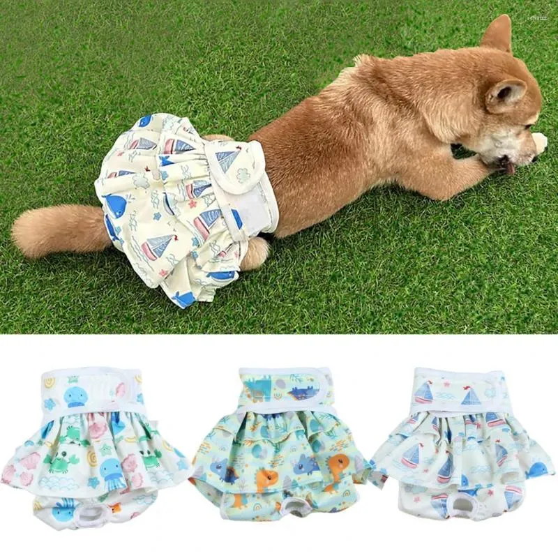 Vêtements pour chiens Pantalons physiologiques pour animaux de compagnie Solution anti-taches confortable et réutilisable pour une femme heureuse