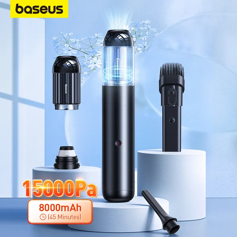 Вакуумы Baseus Vacuum Cleaner 15000pa Беспроводной портативный портативный ручный ручной работы 135 Вт.