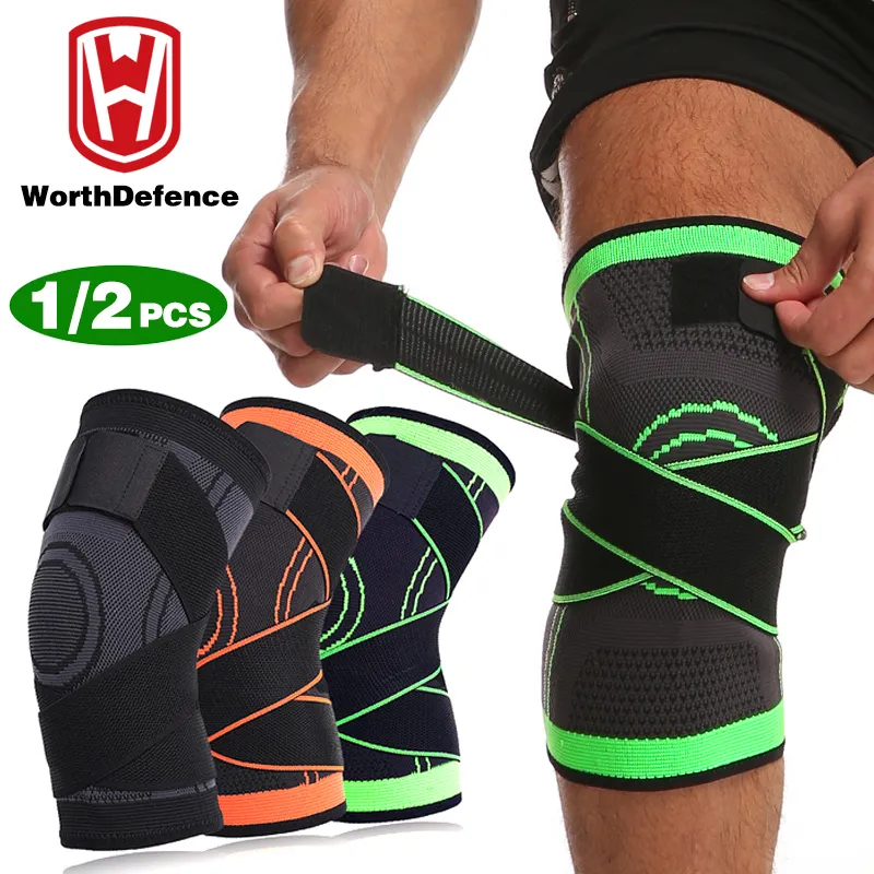 Elbow Knee Pads Worthdefence 12 PCS Knee Pads Braces Sports Support Kneepad Men Women for Arthritis Joints Protector Fitness Compression Sleeve 230803