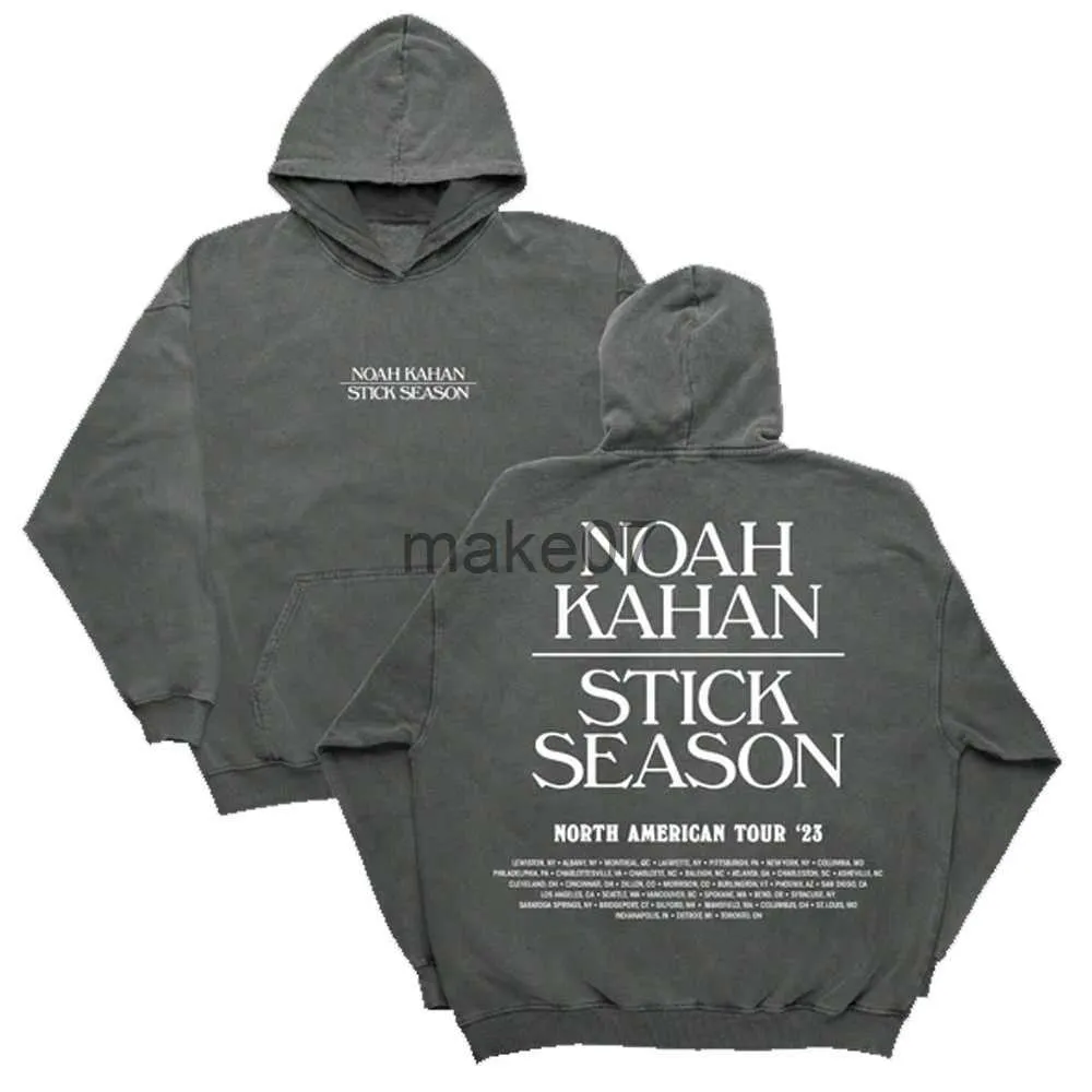 Erkek Hoodies Sweatshirts Noah Kahan Minimal Tur Hoodie Uzun Kollu Sokak Giyim Kadın Erkekler Kapşonlu Sweatshirt 2023 Dünya Tur Moda Kıyafetleri J230803