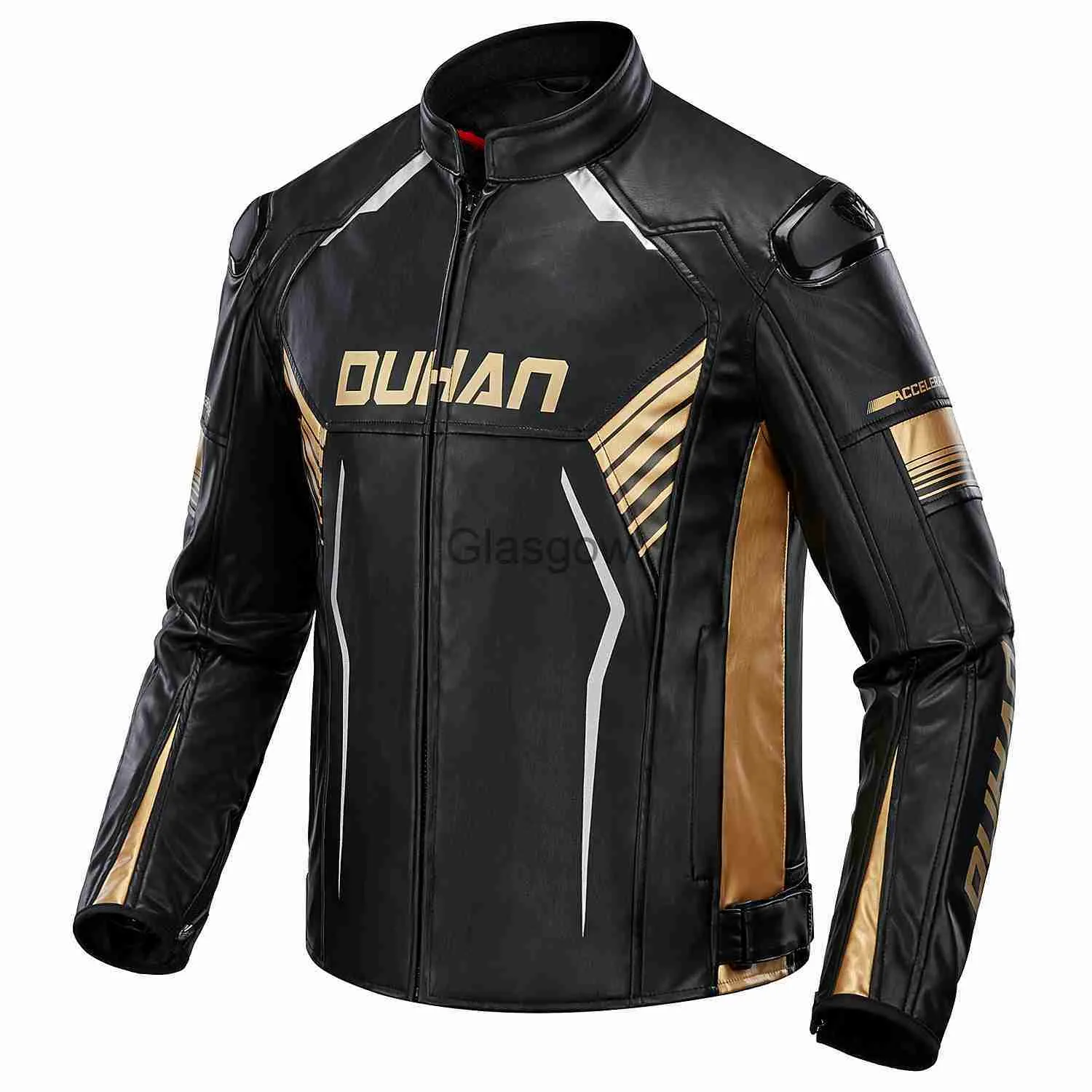 Vêtements de moto DUHAN Nouveau style Moto veste d'équitation Hommes En Cuir Coupe-Vent Chaud Fallproof Moto Locomotive racing costume x0803