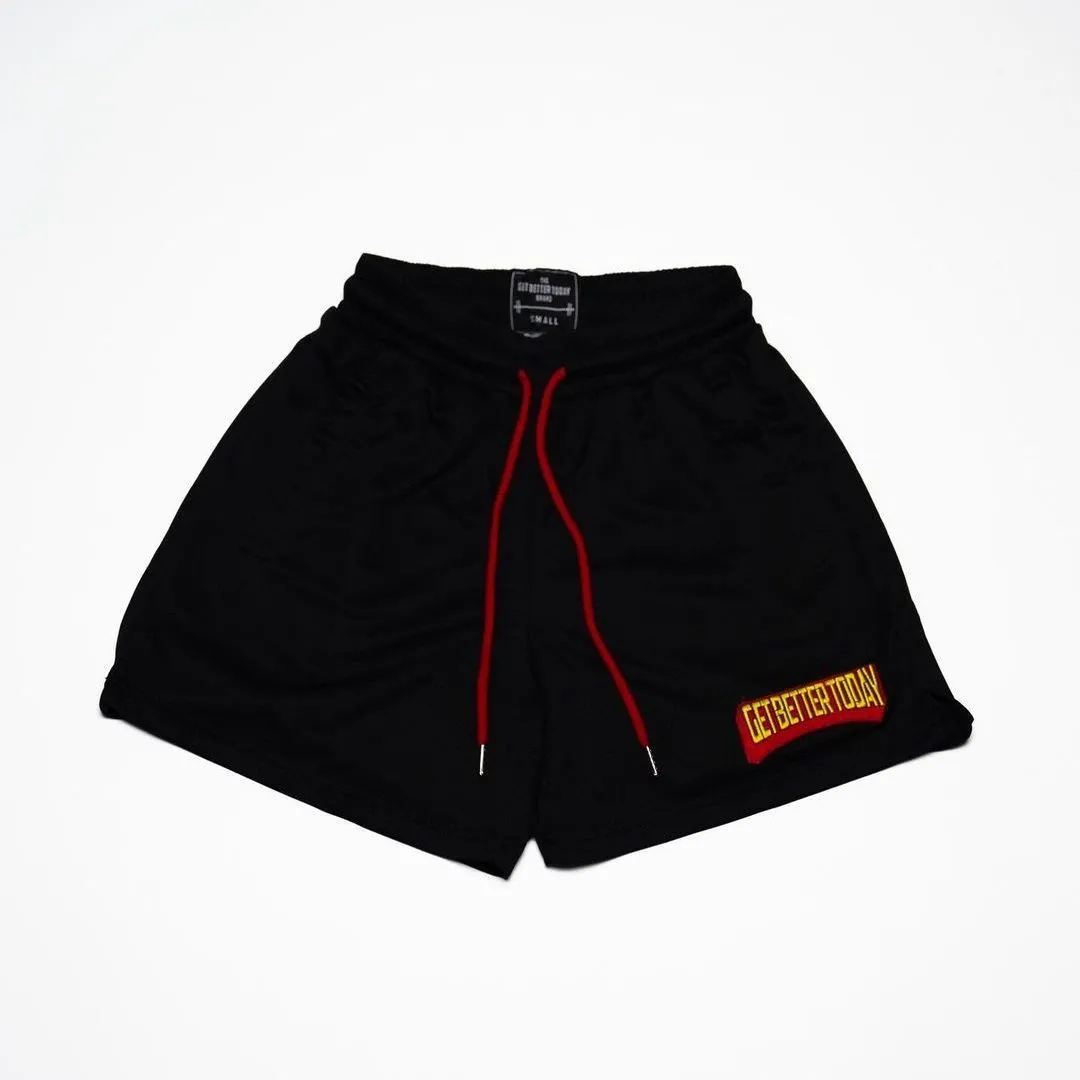 Herenshorts Get Better Today Herenshorts GYM Basketbal hardloopshorts The GBT Brand Shorts Print met voering 230802