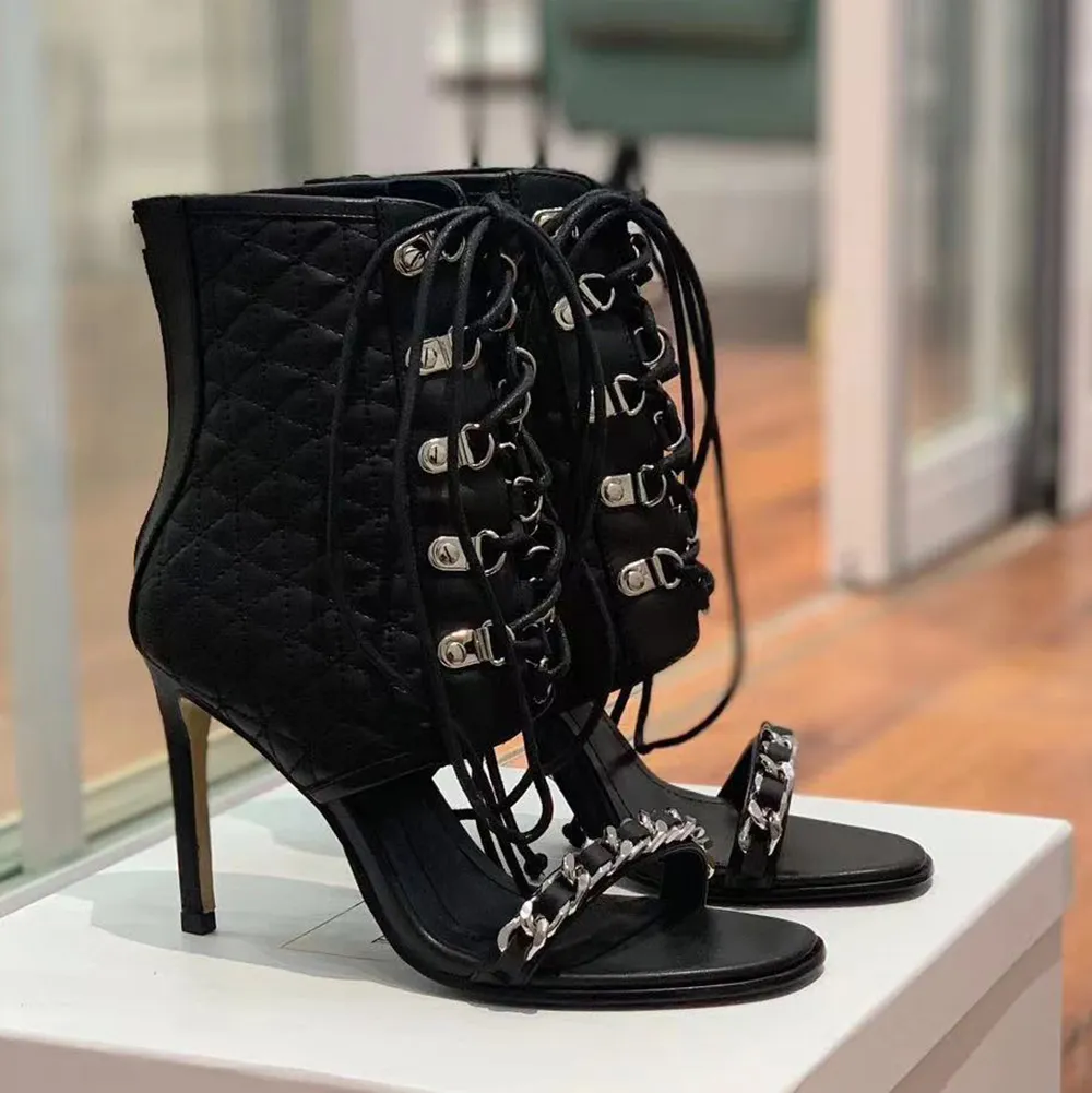 Designer lace up heels 2025