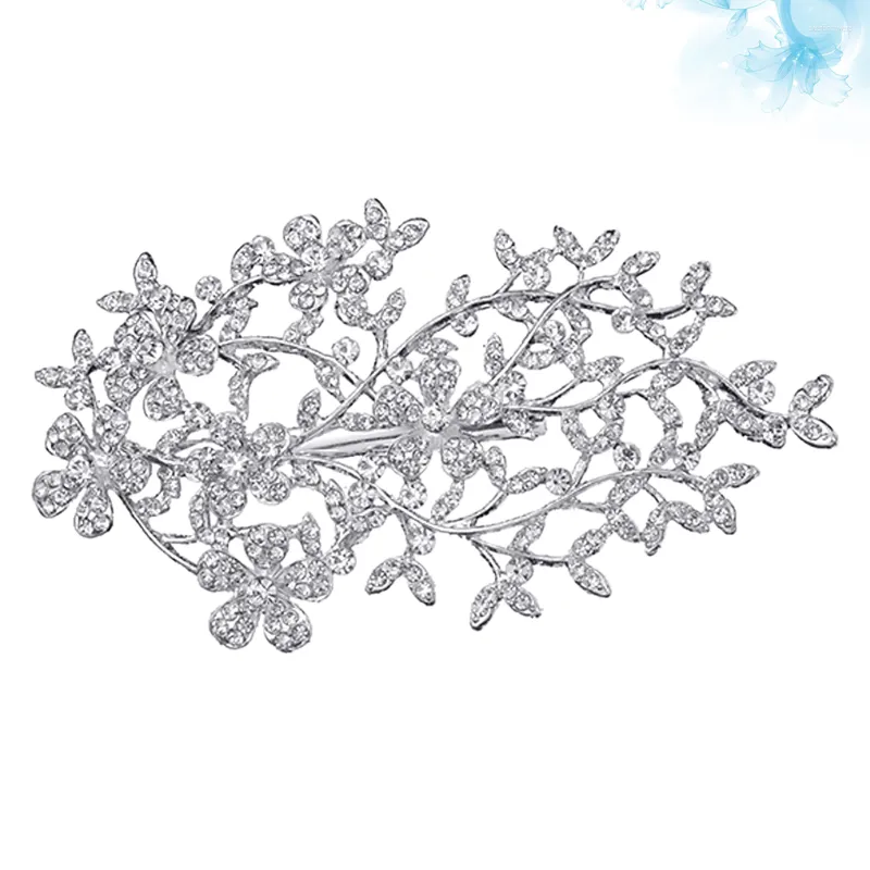 Bandane fiore rosa pettine strass abito da sposa decorazione accessori per capelli da sposa copricapo