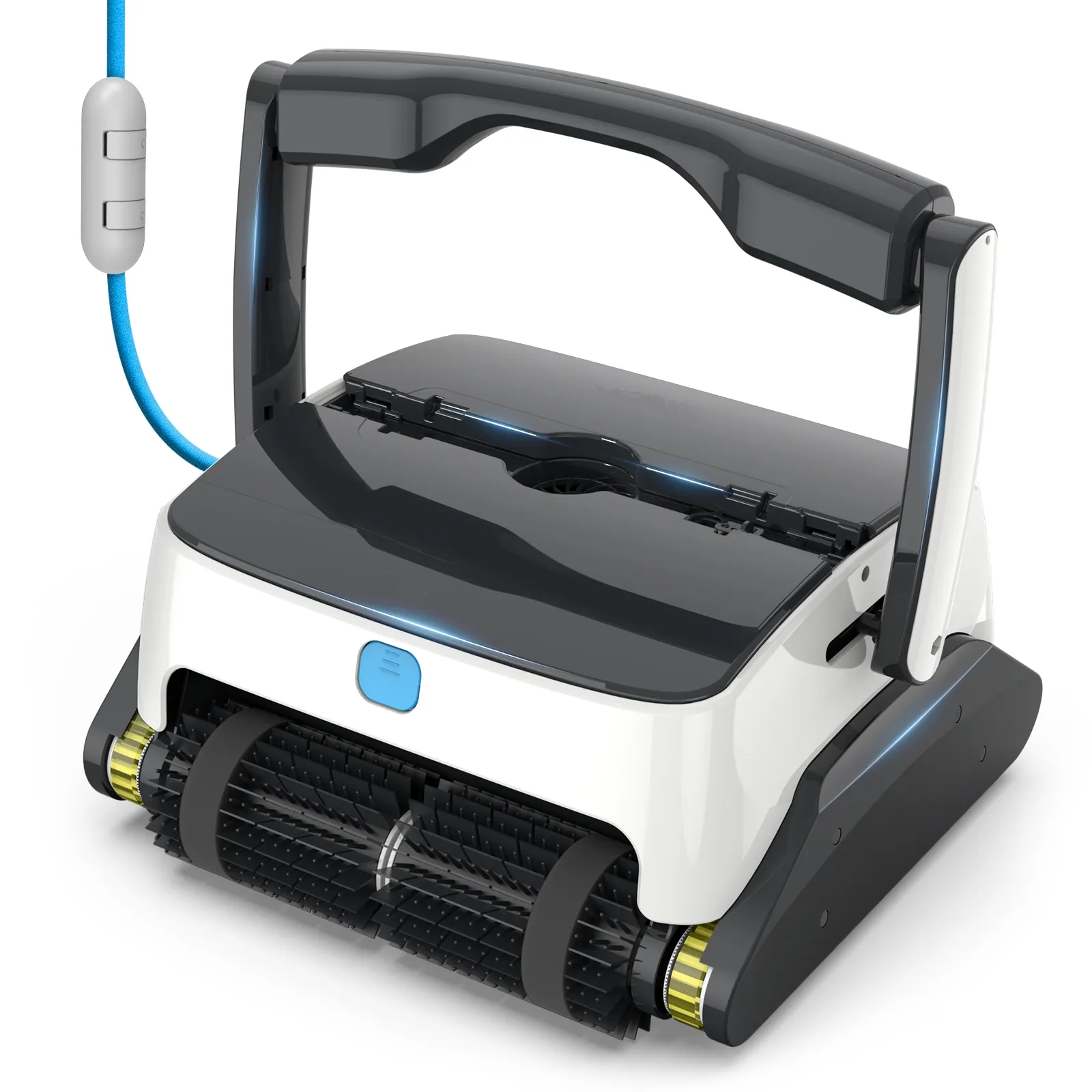 スイミングプール用ロボットプールクリーナースクラバー15mケーブル自動プール掃除機洗浄壁と床