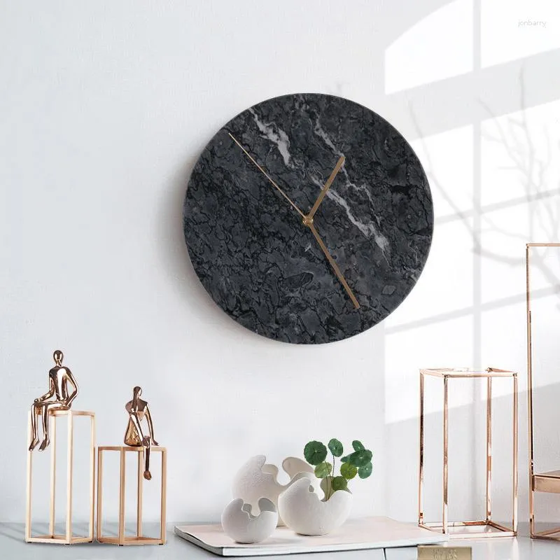 Väggklockor svart unik klockdesign tyst klassiskt rum japan automatisk lyx kreativ reloj de pared dekorarion