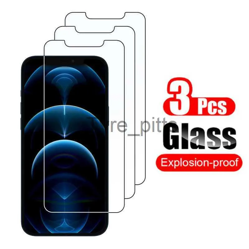 Mobiltelefonskärmsskydd 3st GLAS för iPhone 12 11 Pro Max Protective Glass på iPhone12 Mini Screenprotector på Aifone 12Pro Glas Aiphone 12Promax Armor X0803