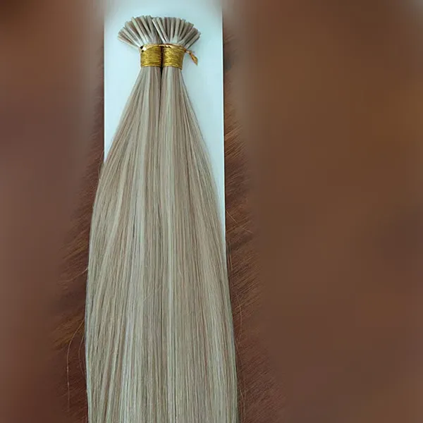 Stick i tips Hårförlängningar 300strands Lot 1Gram Strand Keratin Human Remy Hair Extension Perfekt färg